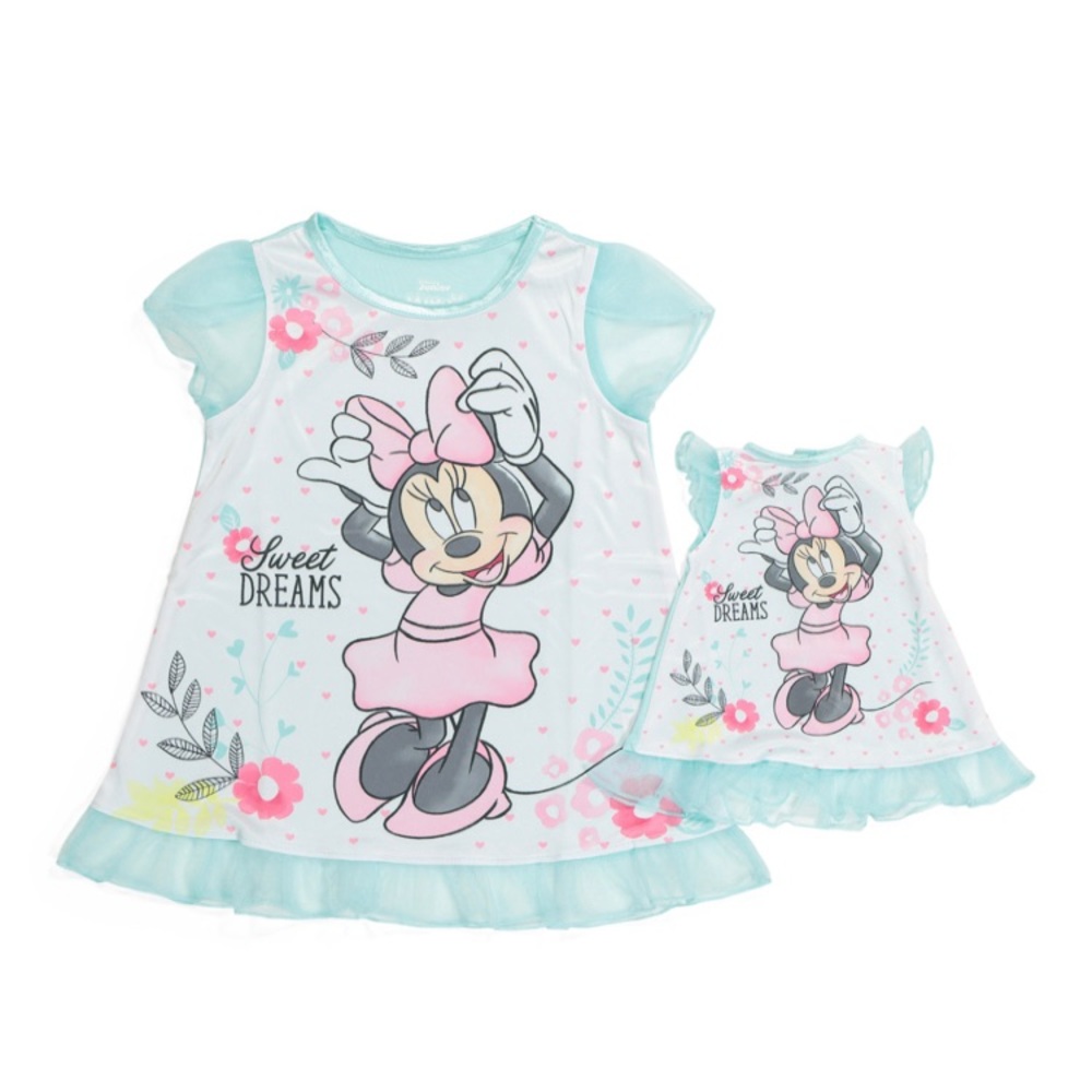 Disney Minnie Mouse Cute Nightgowns Doll Set - Picture 1 of 7